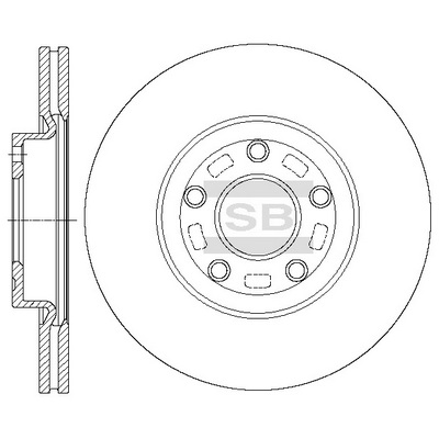 Тормозной диск   SD4428   Hi-Q