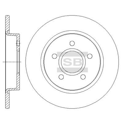 Гальмівний диск   SD5303   Hi-Q