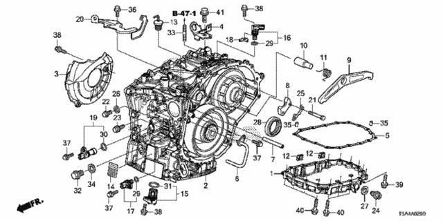 Комплект гидрофильтров, автоматическая коробка передач   21814-5T0-000   HONDA