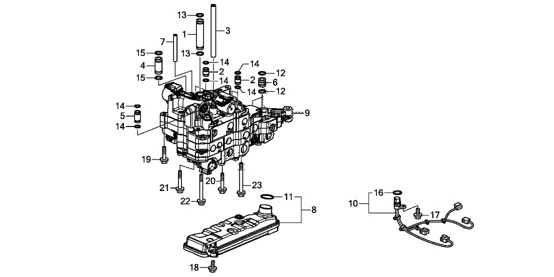 Комплект гидрофильтров, автоматическая коробка передач   25420-5LJ-003   HONDA