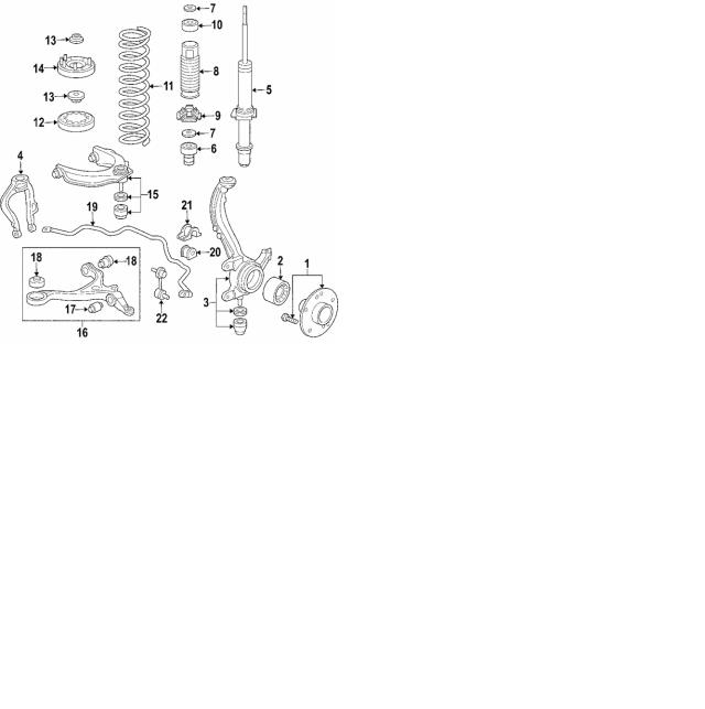 Ресора ходової частини   51401-SDA-A21   HONDA