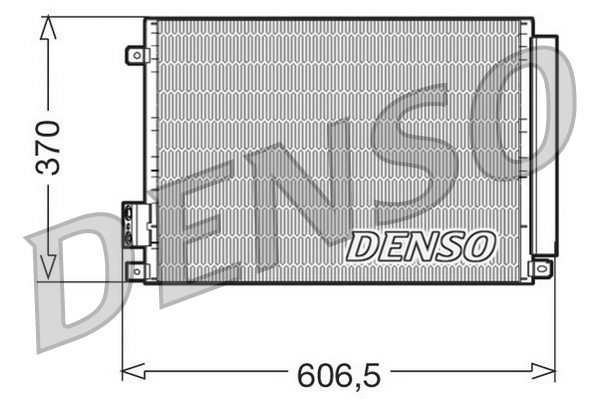 Конденсатор, кондиционер   DCN09045   DENSO