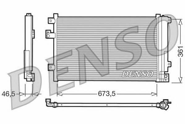 Конденсатор, система кондиціонування повітря   DCN09084   DENSO