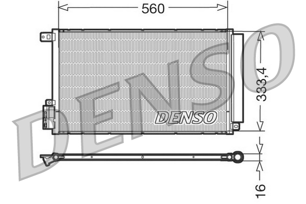 Конденсатор, система кондиціонування повітря   DCN13109   DENSO