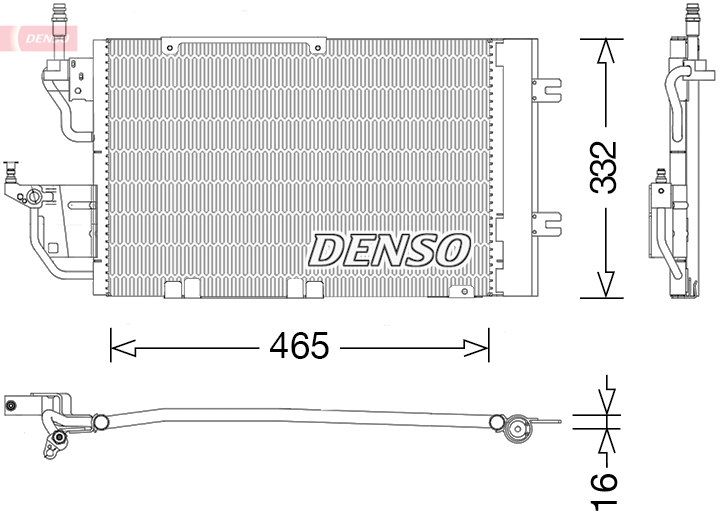 Конденсатор, система кондиціонування повітря   DCN20037   DENSO