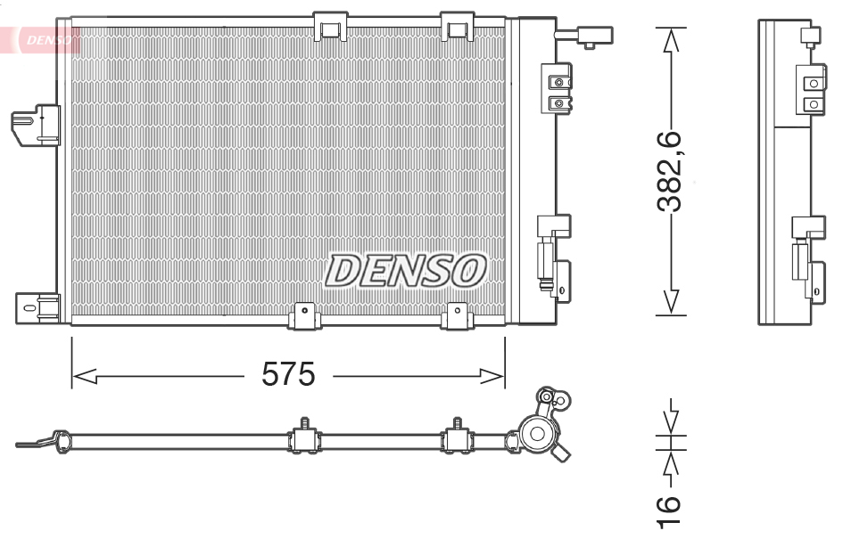 Конденсатор, система кондиціонування повітря   DCN20038   DENSO