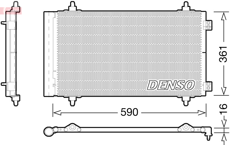 Конденсатор, система кондиціонування повітря   DCN21018   DENSO