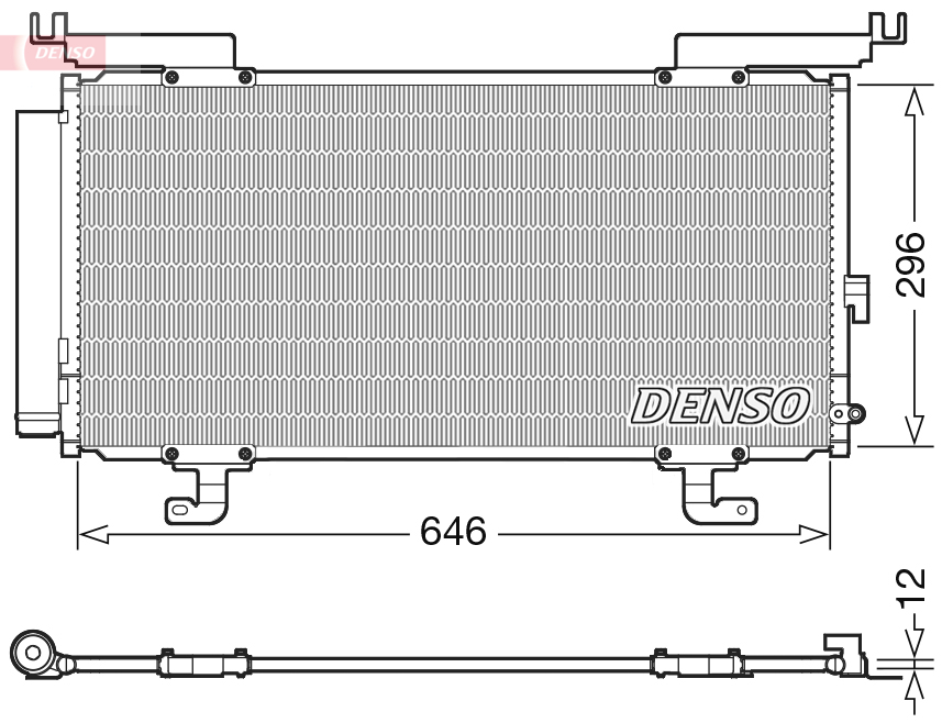 Конденсатор, кондиционер   DCN36004   DENSO