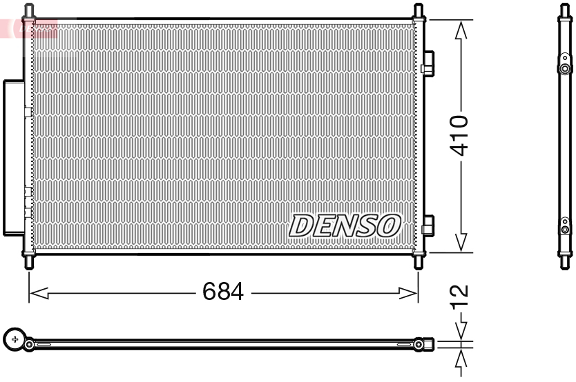 Конденсатор, система кондиціонування повітря   DCN40027   DENSO