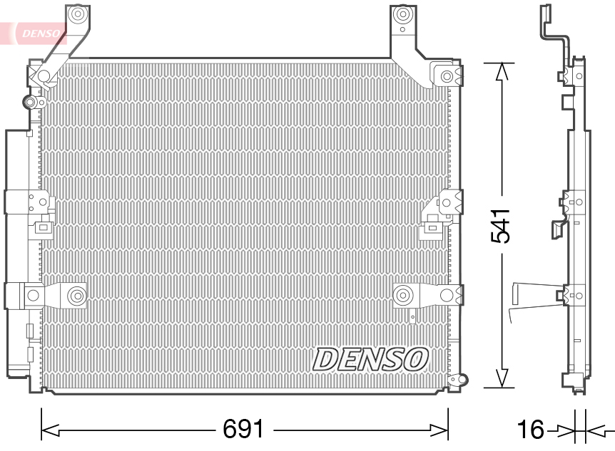 Конденсатор, кондиционер   DCN50032   DENSO