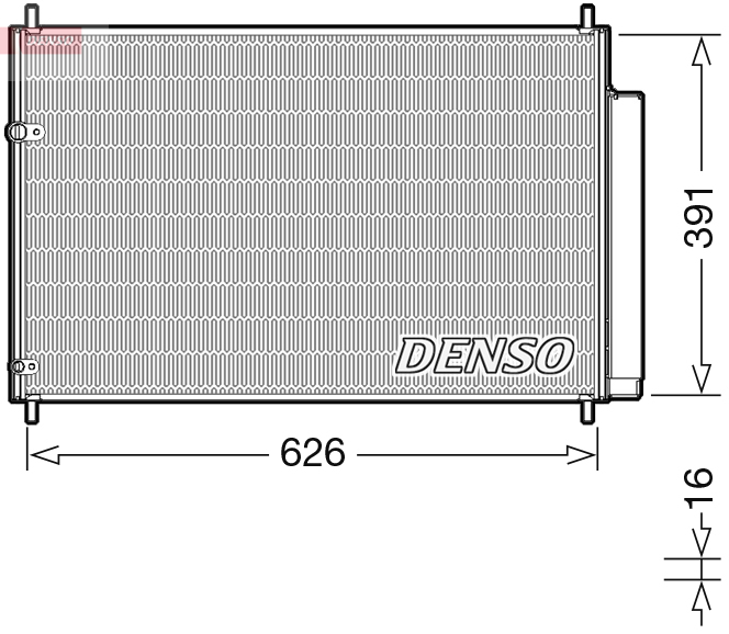 Конденсатор, кондиционер   DCN50041   DENSO