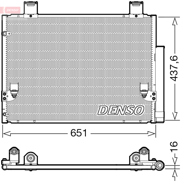 Конденсатор, кондиционер   DCN50057   DENSO