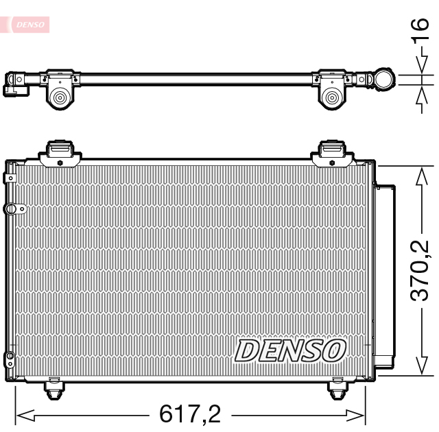 Конденсатор, кондиционер   DCN50112   DENSO