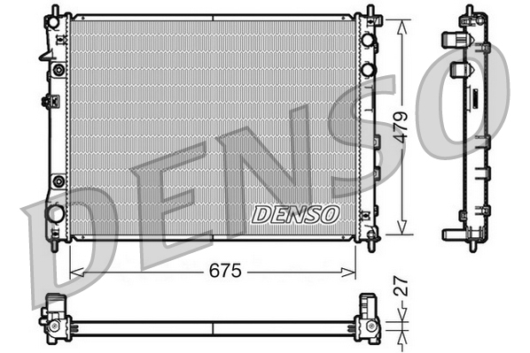 Радиатор, охлаждение двигателя   DRM36012   DENSO