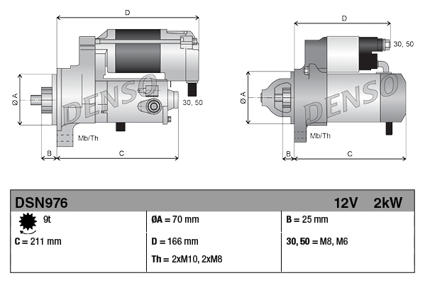 Стартер DSN976 DENSO #2