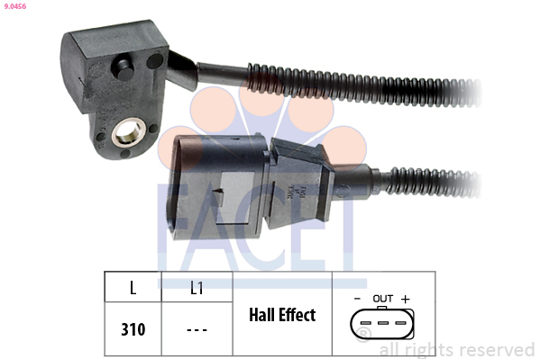 Датчик, положення кулачкового вала   9.0456   FACET