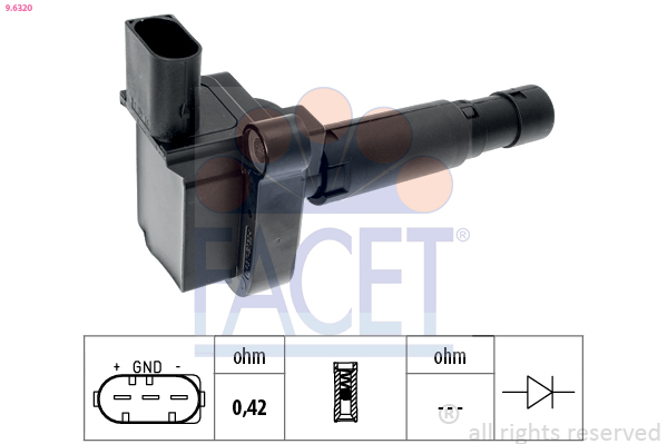 Котушка запалювання   9.6320   FACET