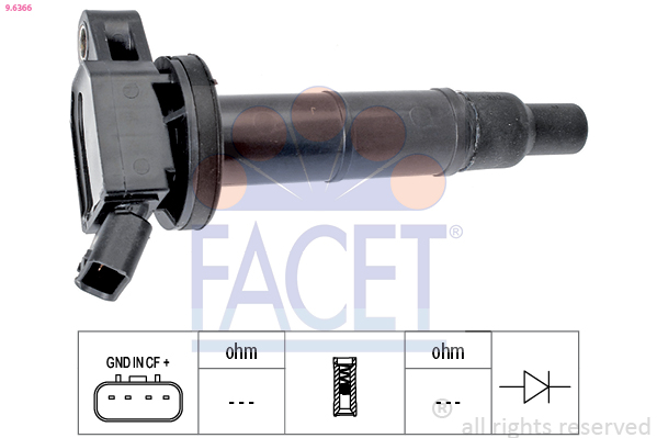 Катушка зажигания   9.6366   FACET