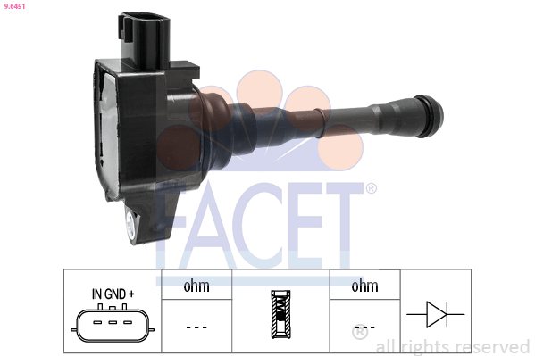 Катушка зажигания   9.6451   FACET