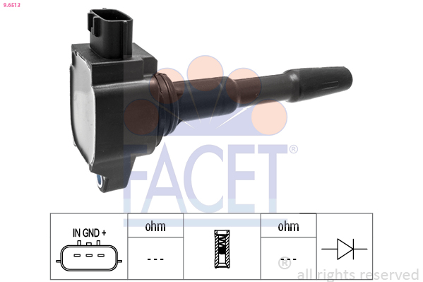 Катушка зажигания   9.6513   FACET