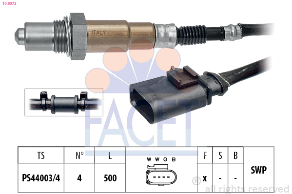 Кисневий датчик   10.8072   FACET