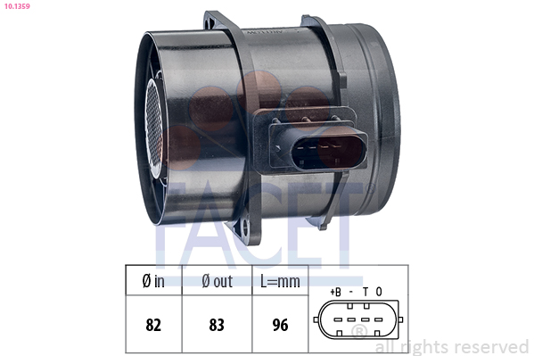 Витратомір повітря   10.1359   FACET
