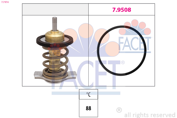 Термостат, охлаждающая жидкость   7.7974   FACET