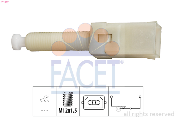 Перемикач стоп-сигналу   7.1087   FACET