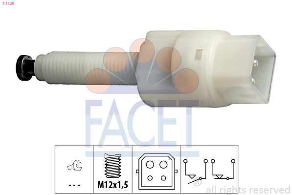 Перемикач стоп-сигналу   7.1126   FACET