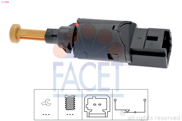 Перемикач стоп-сигналу   7.1194   FACET