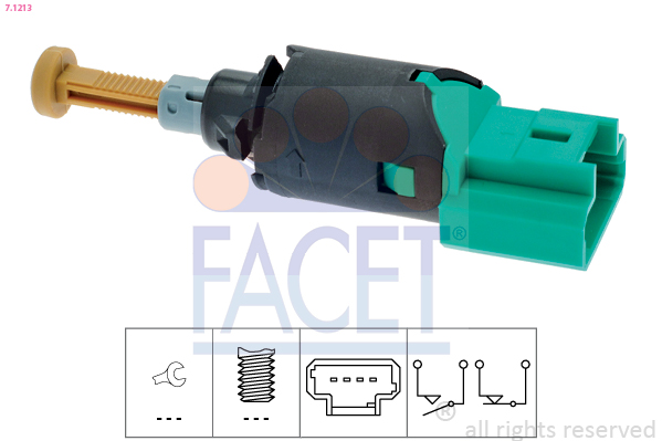 Перемикач стоп-сигналу   7.1213   FACET