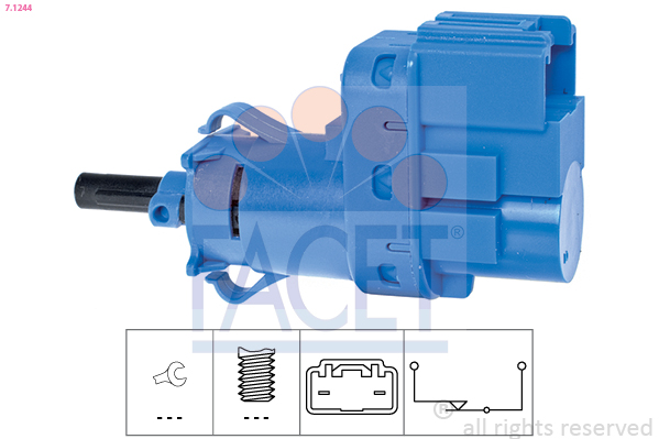 Выключатель фонаря сигнала торможения   7.1244   FACET