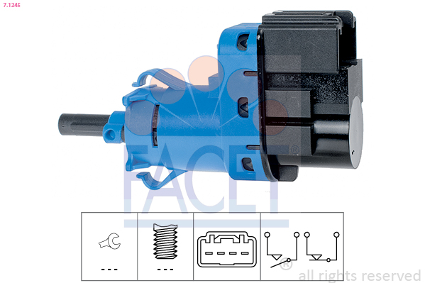 Перемикач стоп-сигналу   7.1245   FACET