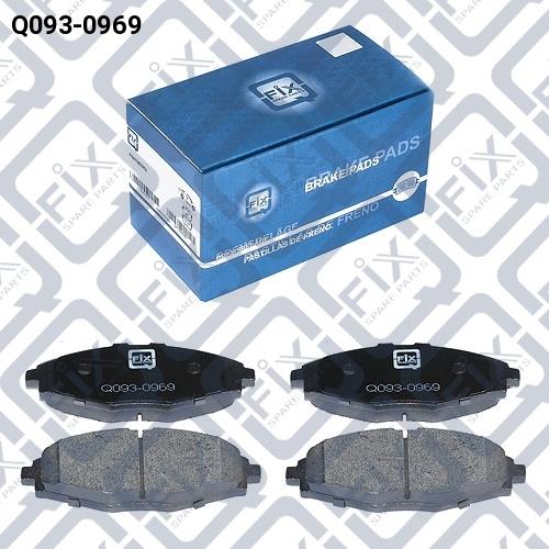 Колодки гальмівні передні дискові, Q-FIX Q0930969 Колодки гальмівні передні дискові, Q-FIX Q0930969