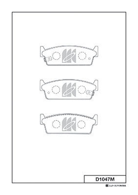 Комплект тормозных колодок, дисковый тормоз   D1047M   MK Kashiyama