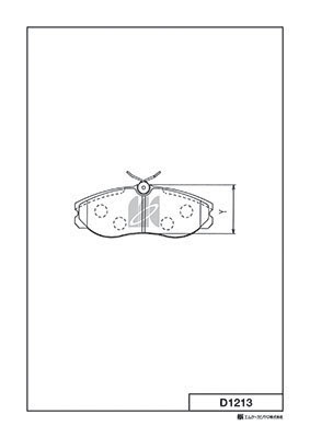 Комплект тормозных колодок, дисковый тормоз   D1213   MK Kashiyama