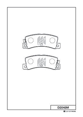 Комплект тормозных колодок, дисковый тормоз   D2048M   MK Kashiyama