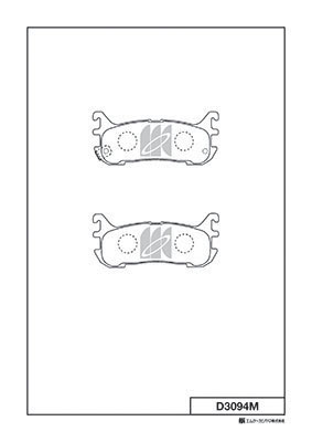 Комплект тормозных колодок, дисковый тормоз   D3094M   MK Kashiyama