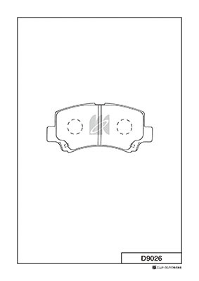 Комплект тормозных колодок, дисковый тормоз   D9026   MK Kashiyama