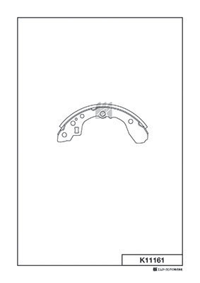 Комплект тормозных колодок   K11161   MK Kashiyama