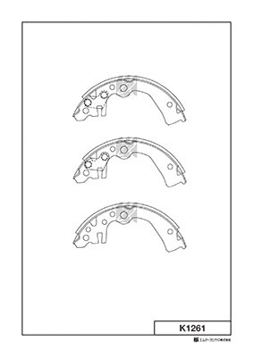Комплект тормозных колодок   K1261   MK Kashiyama