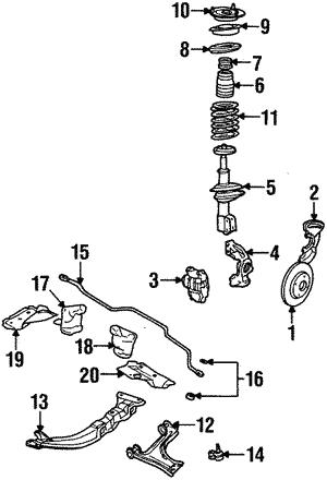 Буфер, підвіска   90125889   GENERAL MOTORS