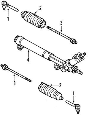 Осевой шарнир, рулевая тяга   19178561   GENERAL MOTORS