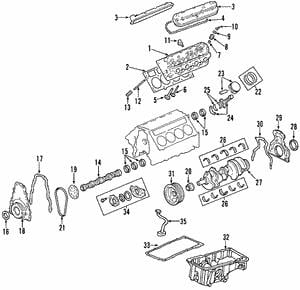 Уплотняющее кольцо, коленчатый вал   89060436   GENERAL MOTORS