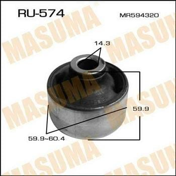 Сайлентблок переднего рычага задний Mitsubishi Grandis (04-10) (RU-574) MASUMA, MASUMA RU574 Сайлентблок переднего рычага задний Mitsubishi Grandis (04-10) (RU-574) MASUMA, MASUMA RU574