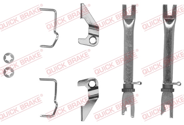 Комплект регулятора, барабанный тормозной механизм   102 53 004   QUICK BRAKE