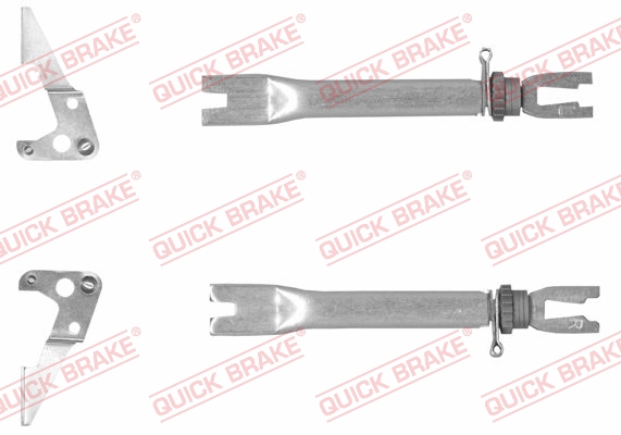 Комплект регулятора, барабанный тормозной механизм   102 53 027   QUICK BRAKE