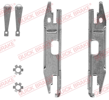 Комплект регуляторів, барабанне гальмо   105 53 002   QUICK BRAKE