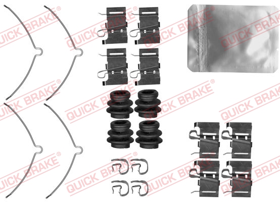 Комплектующие, колодки дискового тормоза   109-0001   QUICK BRAKE