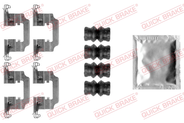 Комплектующие, колодки дискового тормоза   109-0008   QUICK BRAKE